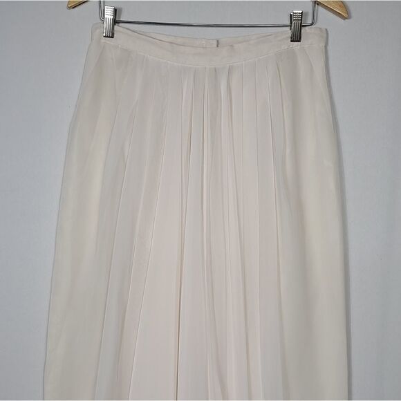 VICTOR Costa 1980's Vintage White Pleated Skirt - Picture 11 of 13